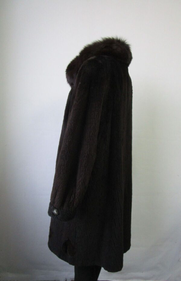 Women's Sz 8 SUPERB Sheared Raccoon & Fox Fur Coat Jacket SALE Woman - Image 4