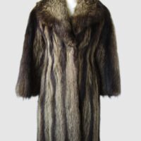 Raccoon Fur Coat Jacket MINT Size 2/4