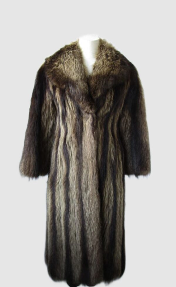 Raccoon Fur Coat Jacket MINT Size 2/4