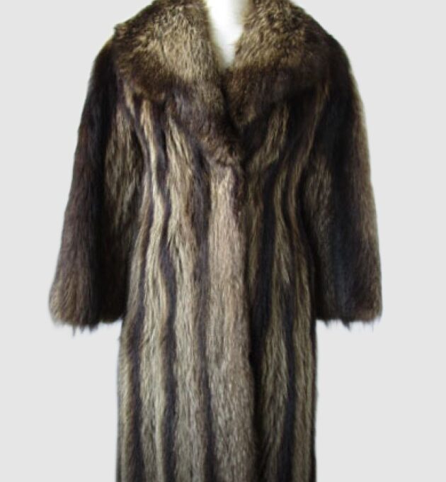 Raccoon Fur Coat Jacket MINT Size 2/4