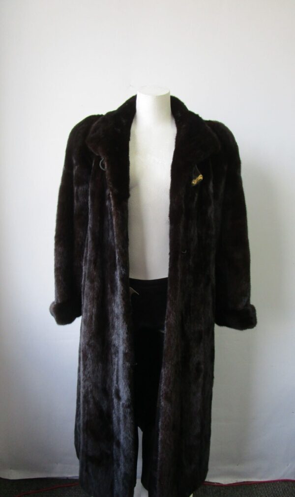 Women's Sz 8 Superb Real Mink Fur Coat Jacket Woman AMERICAN LEGEND - Image 2