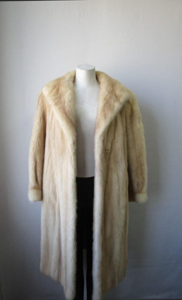 Women's Sz 8 Pearl Mink Fur Coat Jacket MINT+ Woman - Image 2
