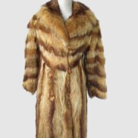 Tanuki Raccoon Fur Coat Jacket MINT Woman Sz 4