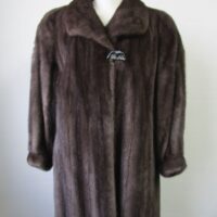 Women's Sz 6 Blue Iris Mink Fur Coat Jacket Superb Woman