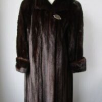 Women's SUPERB Sz 14 Dark Ranch Female Mink Fur Coat CLEARANCE SALE