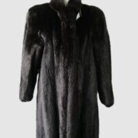 Women's Sz 4 Canadian Natural Black Mink Fur Coat MINT+ Woman