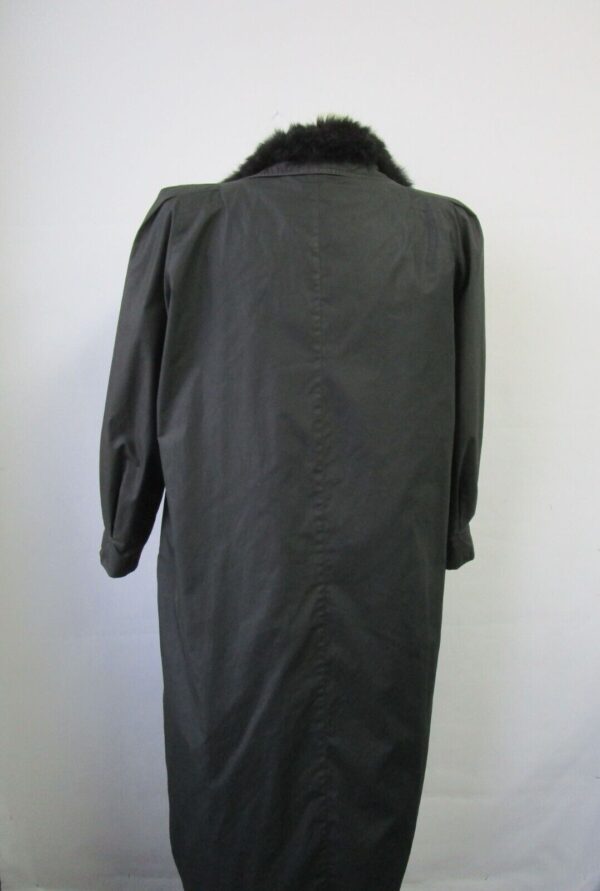 Women's Sz 14 MINT Raincoat Detachable Black Opossum Fur Vest Lining Woman - Image 3