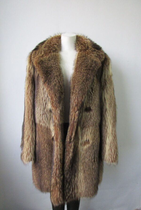 Men's Size 40/42 Raccoon Fur Coat MINT MEN Man - Image 2