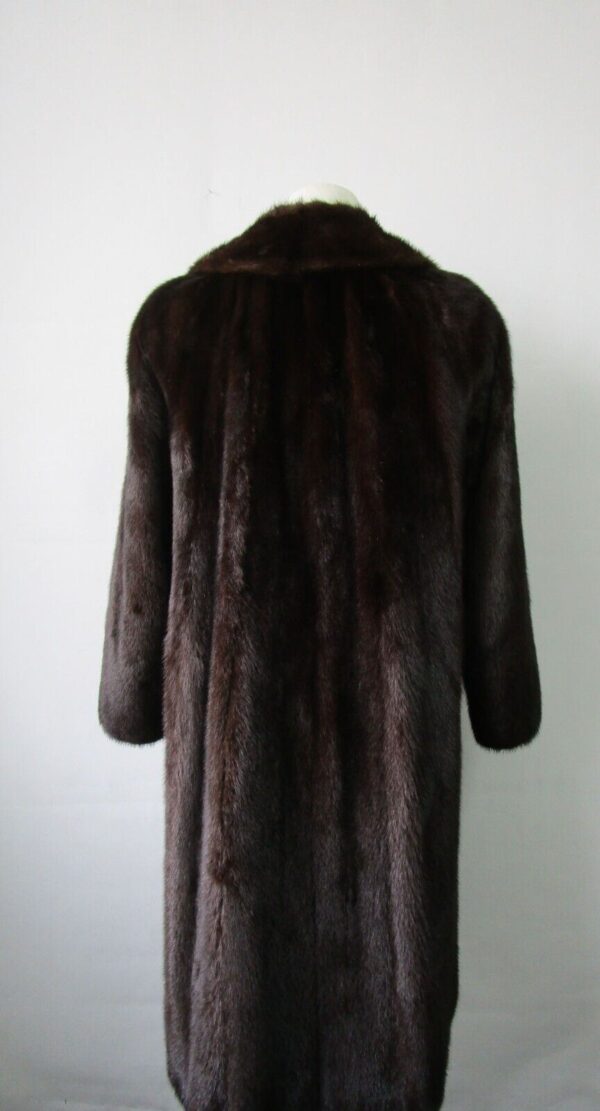 Women's Sz 8 Dark Ranch Mink Fur Coat Jacket Woman MINT+ - Image 3