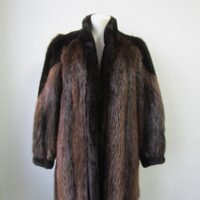 Women's Sz 10 MINT+ Beaver Fur Coat Jacket Woman