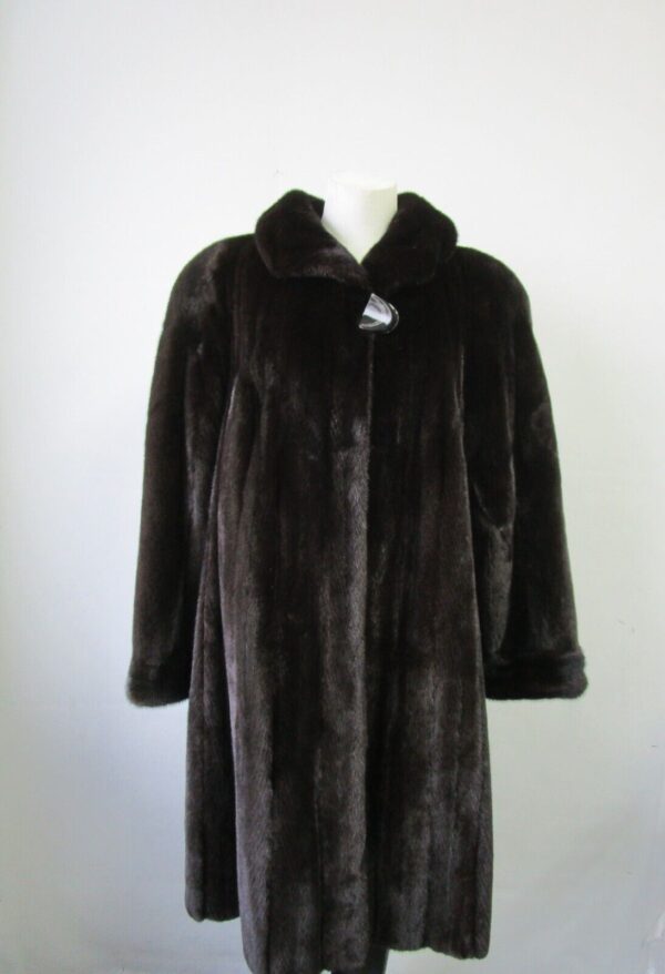 Women's Sz 12 FEMALE Mink Fur Coat Jacket Stroller EXCELLENT Woman