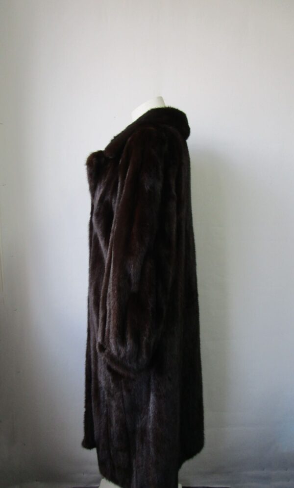 Women's Sz 10/12 M Dark Ranch Mink Fur Coat Jacket MINT+ Woman - Image 5