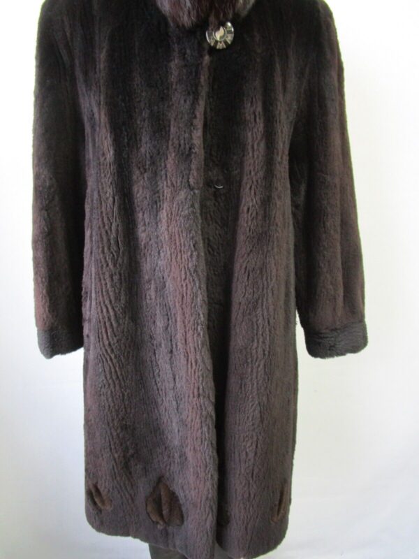 Women's Sz 8 SUPERB Sheared Raccoon & Fox Fur Coat Jacket SALE Woman - Image 6