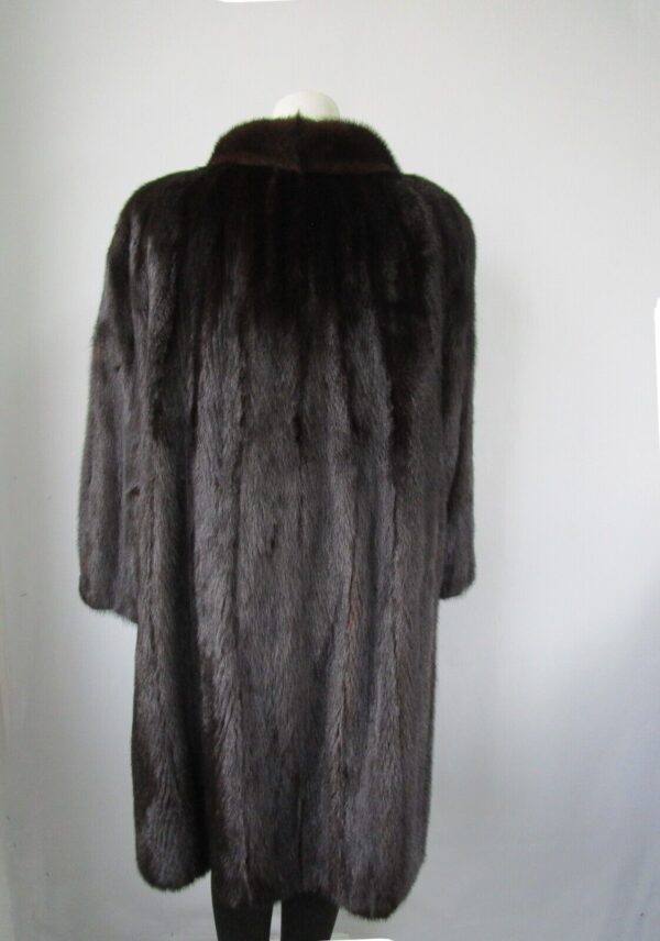 Women's Sz 14 Dark Ranch Mink Fur Coat MINT Woman - Image 5