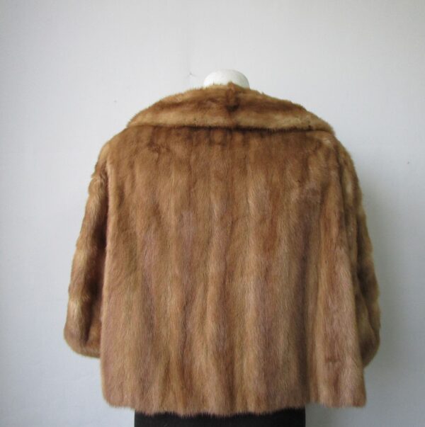 Women's Sz 6 Mink Fur Coat Jacket Bolero MINT Woman - Image 4
