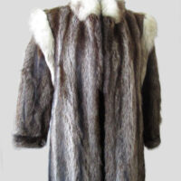 Women's Sz 8 Raccoon & Fox Fur Coat Jacket MINT+ Woman