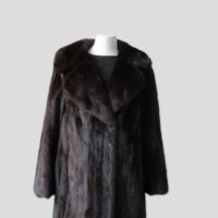 Dark Ranch Mink Fur Coat MINT+ Jacket Sz 10