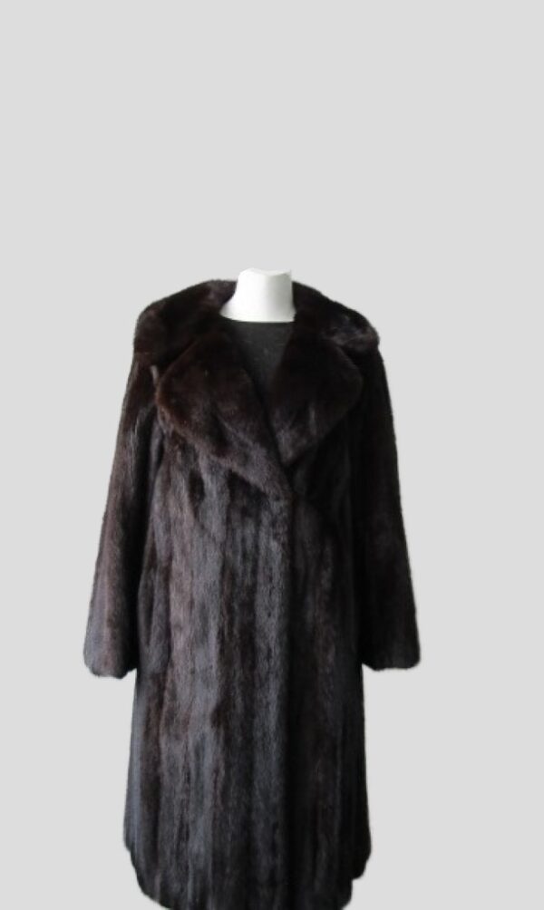 Dark Ranch Mink Fur Coat MINT+ Jacket Sz 10