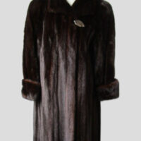 Women's SUPERB Sz 14 Dark Ranch Female Mink Fur Coat