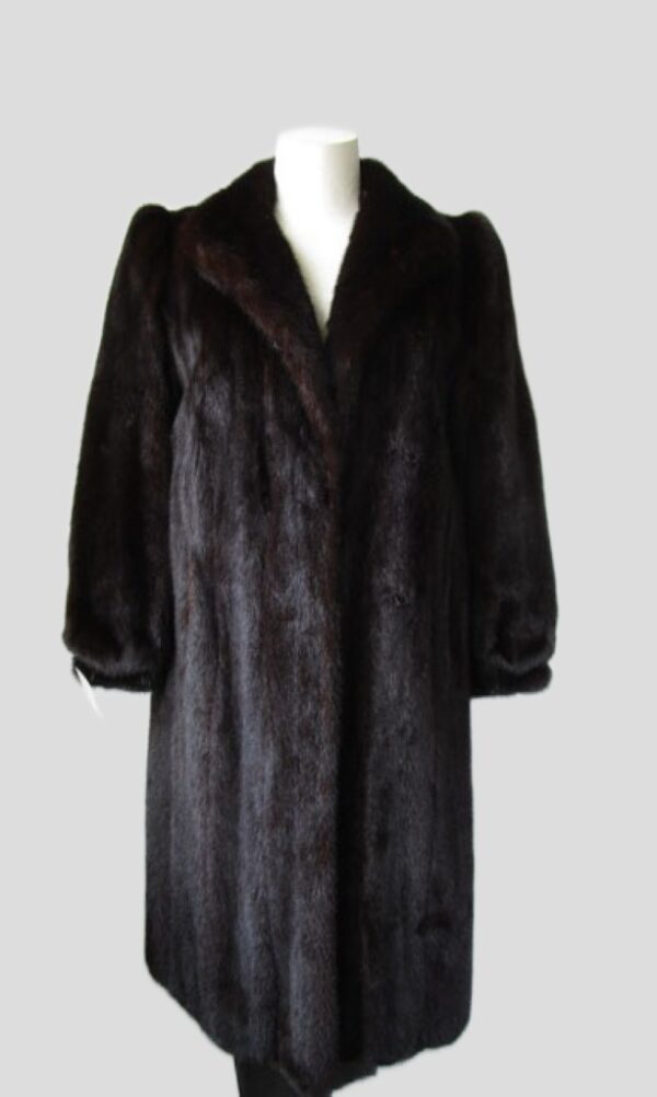 Women's Dark Ranch Mink Fur Coat Jacket MINT Sz 4