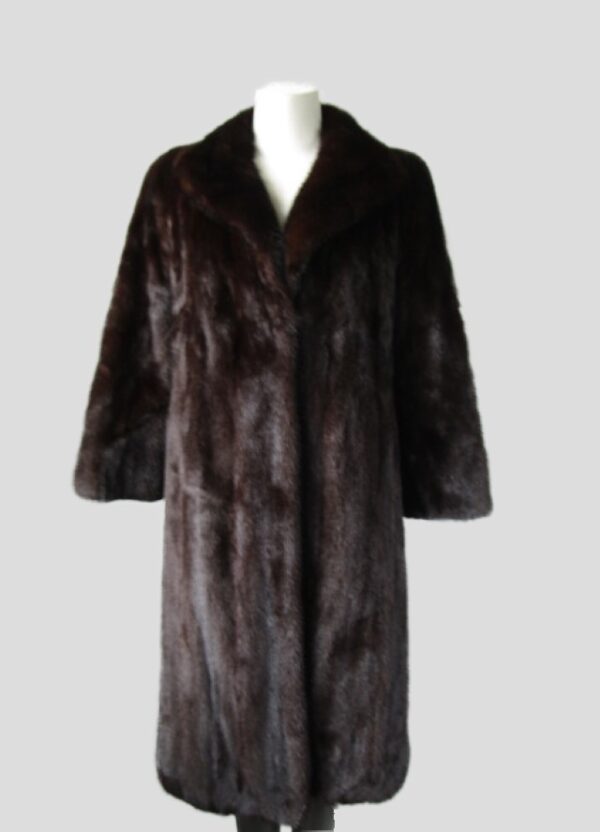 Dark Ranch Mink Fur Coat Jacket MINT+ Sz 6