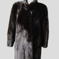Dark Ranch Mink Fur Coat Jacket Mint+ Sz 6