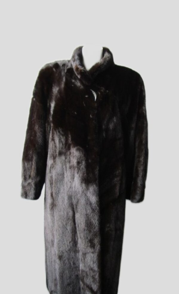Dark Ranch Mink Fur Coat Jacket Mint+ Sz 6