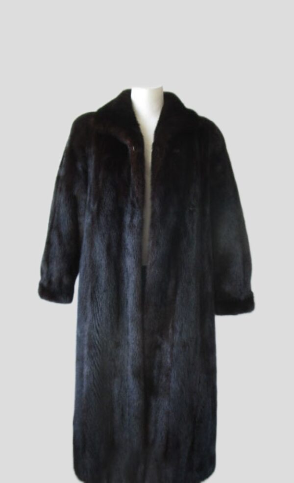 Canadian Dark Ranch Mink Fur Coat MINT+ Sz 6