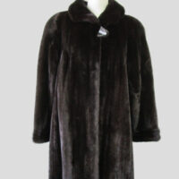 Women's Sz 12 FEMALE Mink Fur Coat Jacket Stroller EXCELLENT Woman