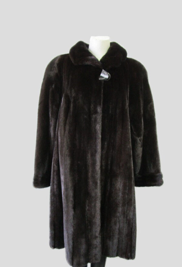 Women's Sz 12 FEMALE Mink Fur Coat Jacket Stroller EXCELLENT Woman