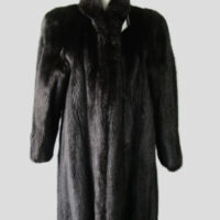 Women's Sz 4 Canadian Natural Black Mink Fur Coat MINT+ Woman