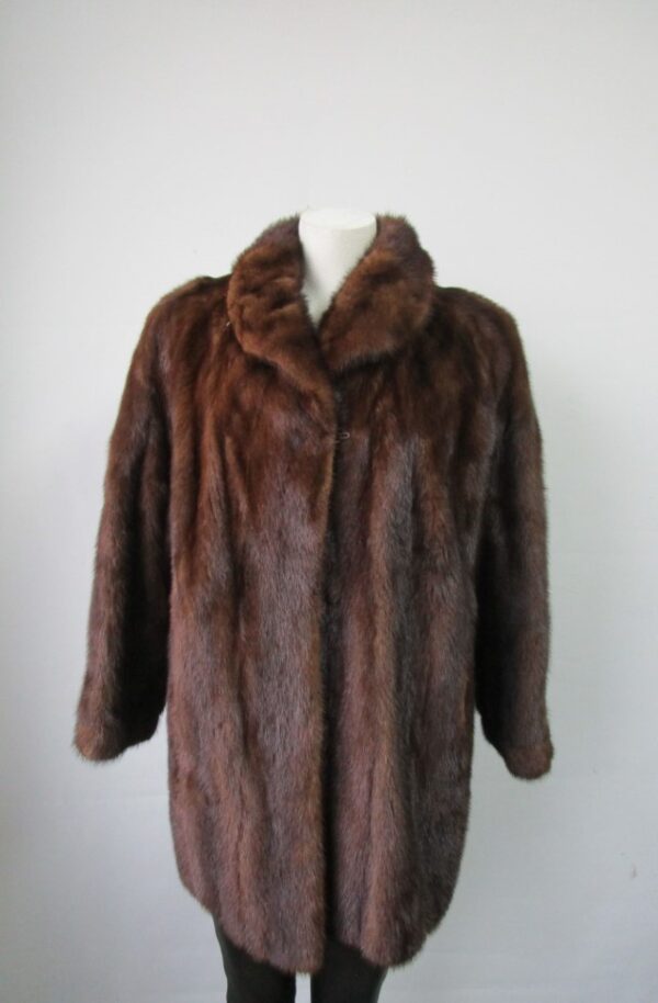Women's Sz 8 Canadian Mink Fur Coat Jacket MINT+ Woman - Image 3