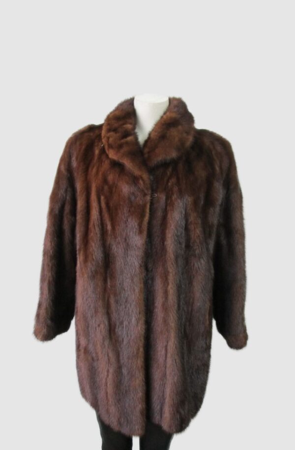 Women's Sz 8 Canadian Mink Fur Coat Jacket MINT+ Woman