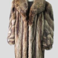Women's Sz 8 Raccoon Fur Coat Jacket Women VG+ Ladies