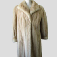 Women's Sz 8 Pearl Mink Fur Coat Jacket MINT+ Woman