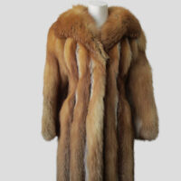 Women's Sz XXS 2 Natural Red Fox Fur Coat Jacket MINT+ Woman