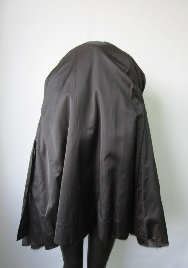 Women's Sz 10/12 Canadian Natural Dark Ranch Mink Fur Coat MINT Woman - Image 3