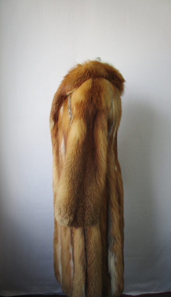 Women's Sz XXS 2 Natural Red Fox Fur Coat Jacket MINT+ Woman - Image 4