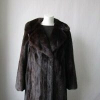 Women's Sz 10 Dark Ranch Mink Fur Coat MINT+ 💰