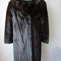 Women's Sz 6 Dark Ranch Mink Fur Coat Superb CLEARANCE SALE!