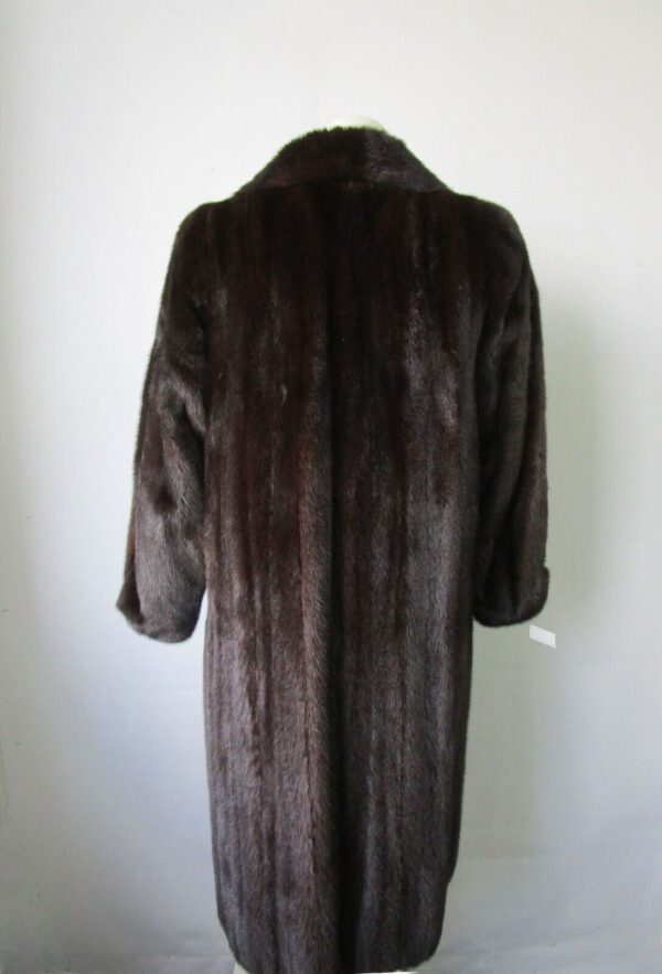 Women's Sz 4 Canadian Natural Dark Ranch Mink Fur Coat MINT+ Woman - Image 3