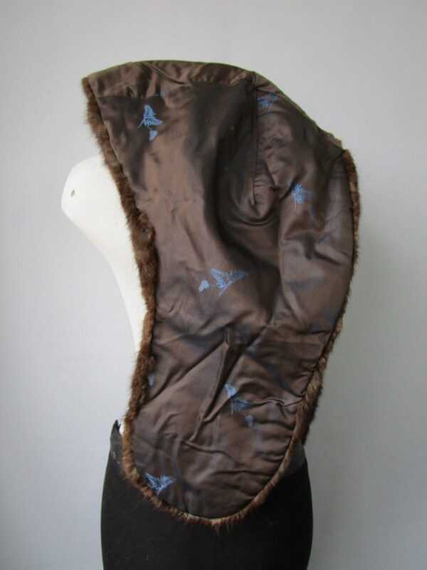 Women's Sz M Muskrat Fur Stole Wrap Cape MINT+ Woman - Image 5