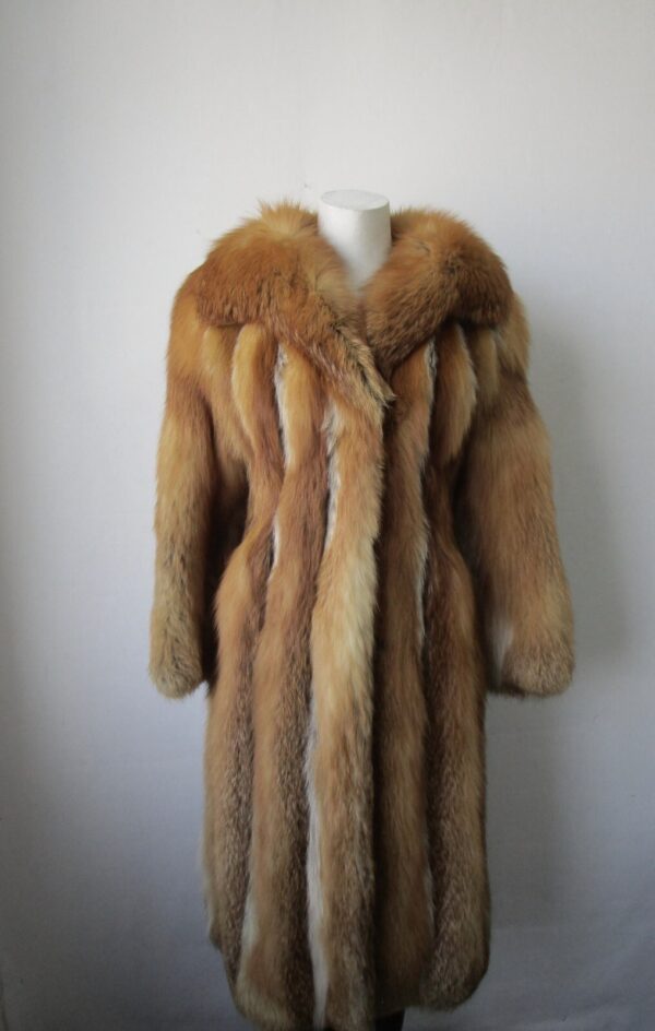 Women's Sz XXS 2 Natural Red Fox Fur Coat Jacket MINT+ Woman - Image 7