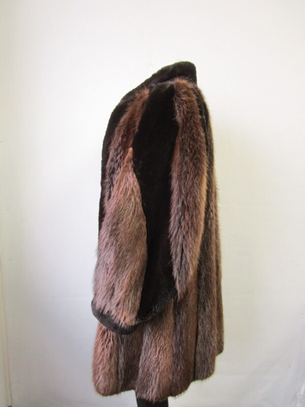 Women's Sz 10 MINT+ Beaver Fur Coat Jacket Woman - Image 4