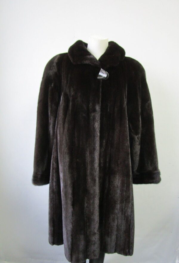 Women's Sz 12 FEMALE Mink Fur Coat Jacket Stroller EXCELLENT Woman - Image 2