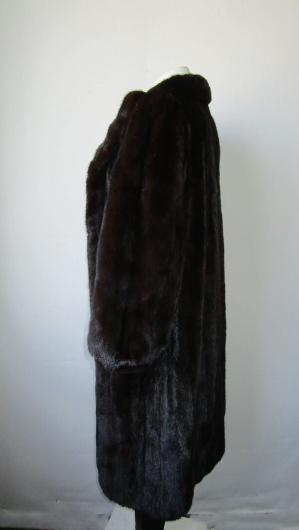 Women's Sz 12 Dark Ranch FEMALE Mink Fur Coat Jacket Mint+ CANADA MAJESTIC - Image 4