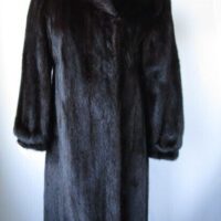 Women's Dark Ranch Mink Fur Coat Jacket MINT Sz 4