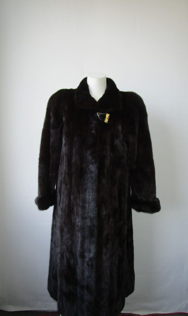 Women's Sz 8 Superb Real Mink Fur Coat Jacket Woman AMERICAN LEGEND - Image 5