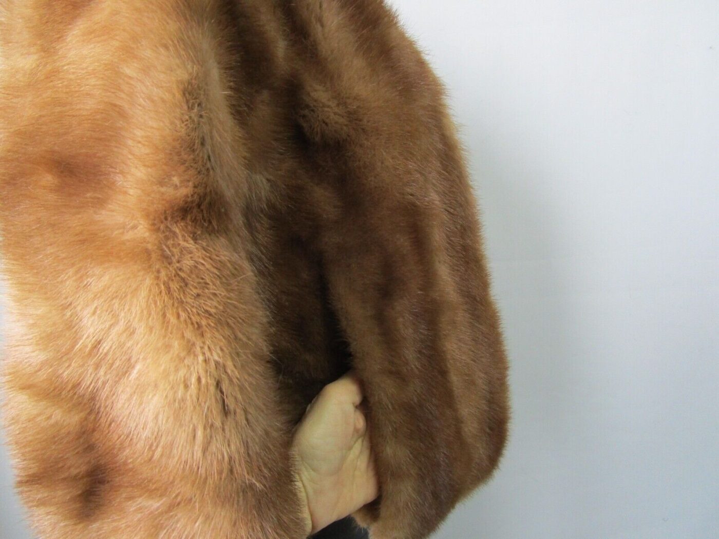 Women's Vintage MINT Mink Fur Shawl Stole Wrap Cape WEDDING Woman - Image 3
