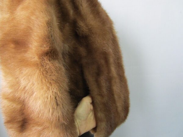 Women's Vintage MINT Mink Fur Shawl Stole Wrap Cape WEDDING Woman - Image 3